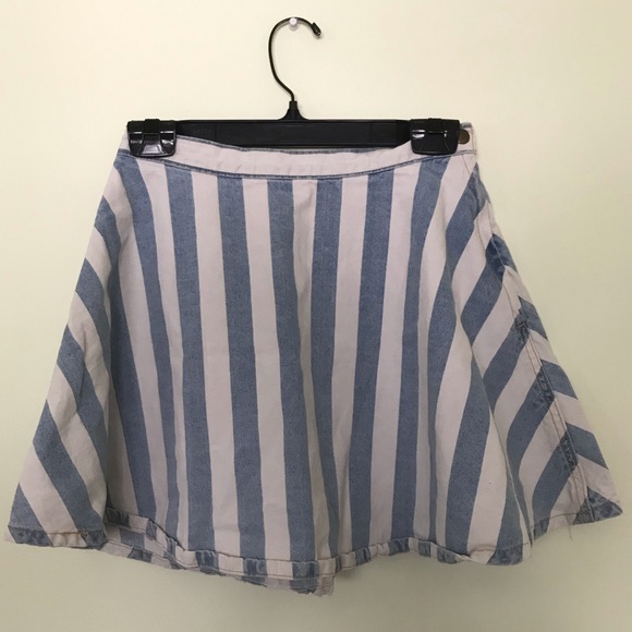 Striped Denim Skirt - Picture 1 of 1